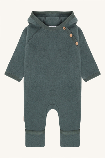 Hust&Claire - HCMevi Hood Wool/ Wollfleeceoverall Balsam/green
